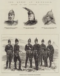 Die Königin in Edinburgh, Überprüfung der schottischen Freiwilligen